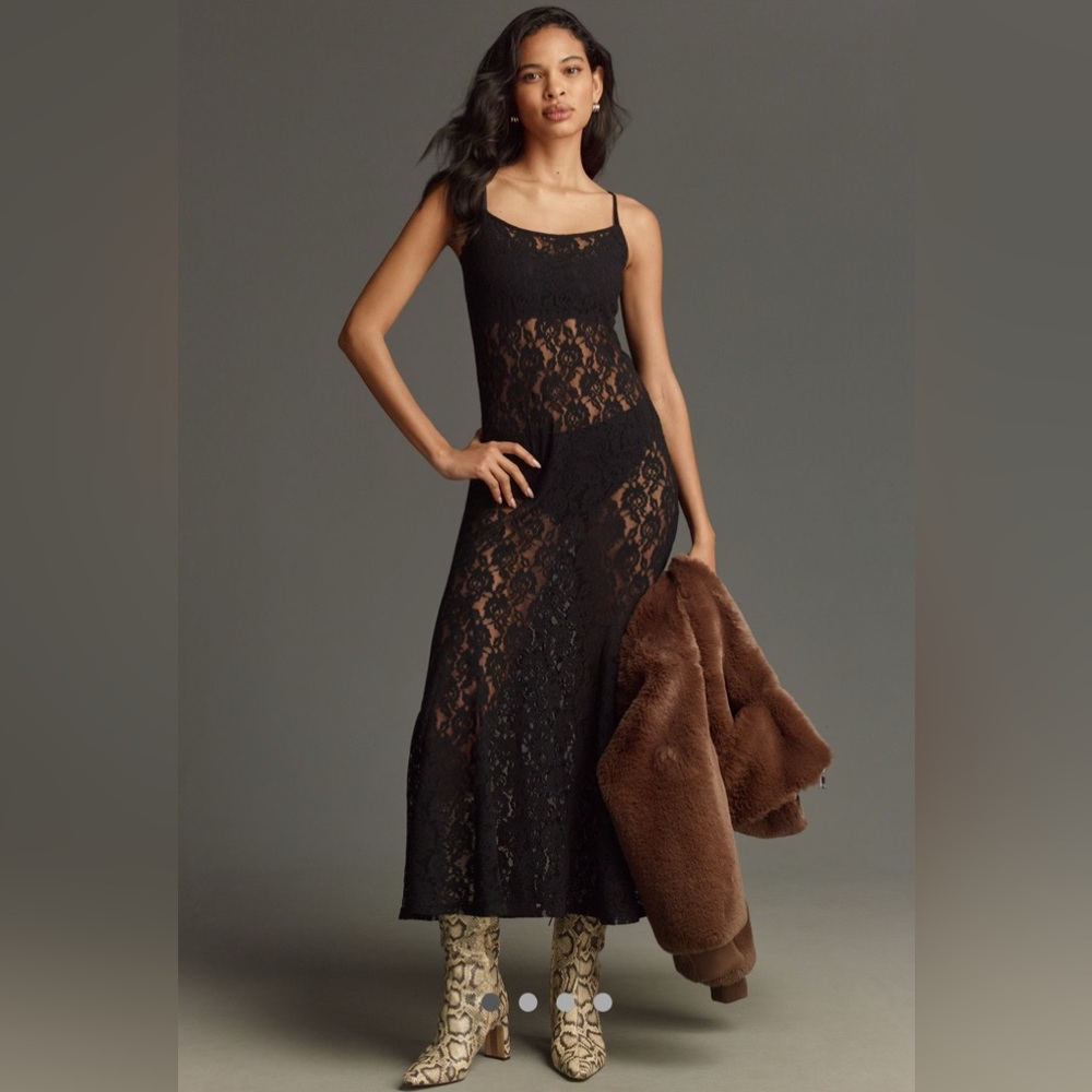 By Anthropologie lace dress stock photo is just for visual.